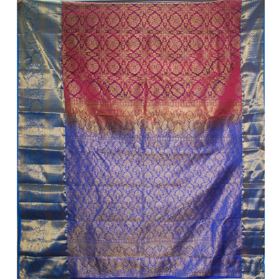 "Kalaneta Maroon Kanchi fancy silk saree NDNA-8(with Blouse) - Click here to View more details about this Product